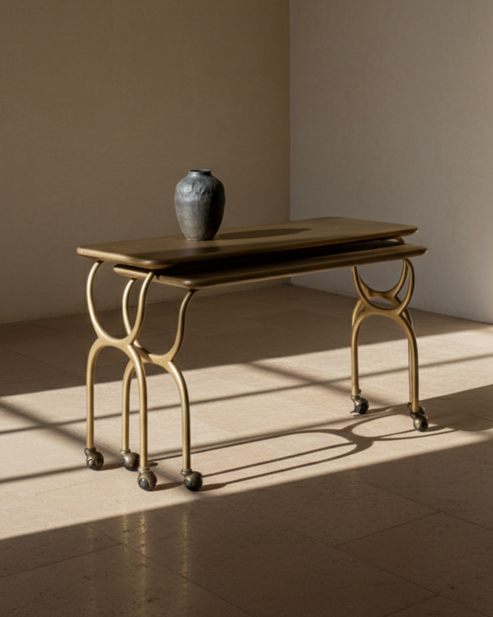 Hourglass Nesting Tables Set of 2