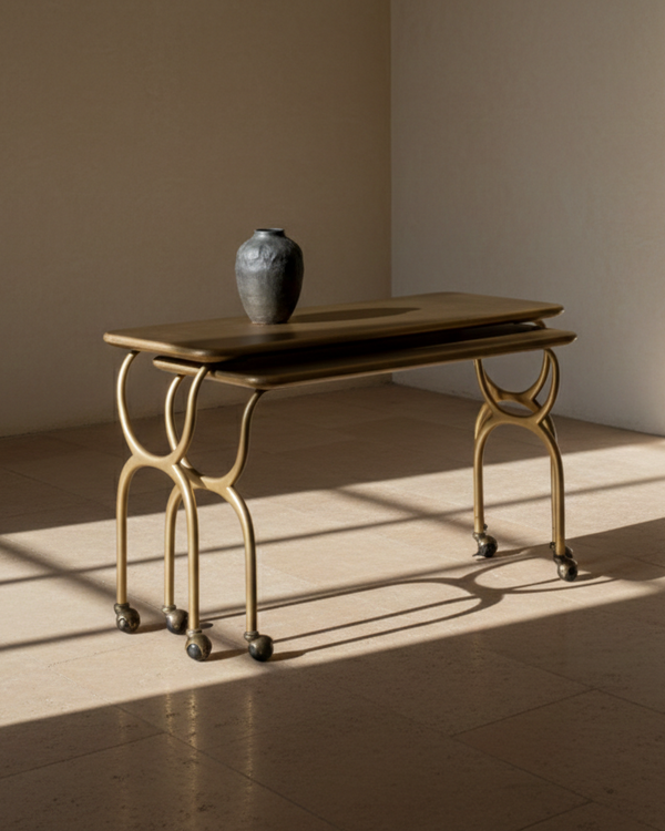 Hourglass Nesting Tables Set of 2