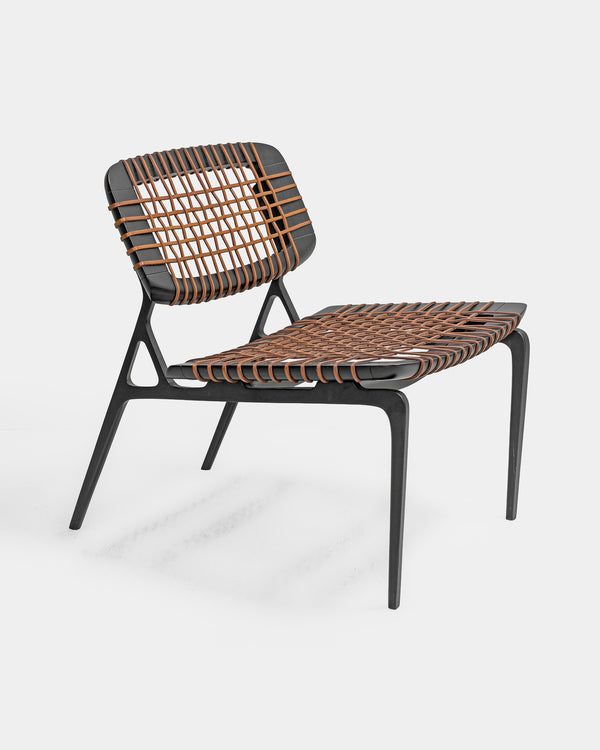 Asan Chair Leather Weave