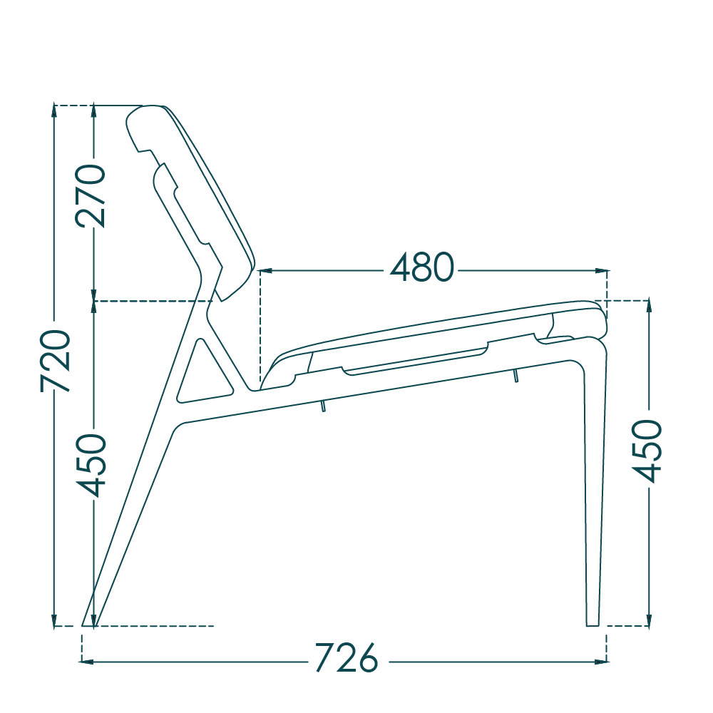 Asan Chair - drawing 2