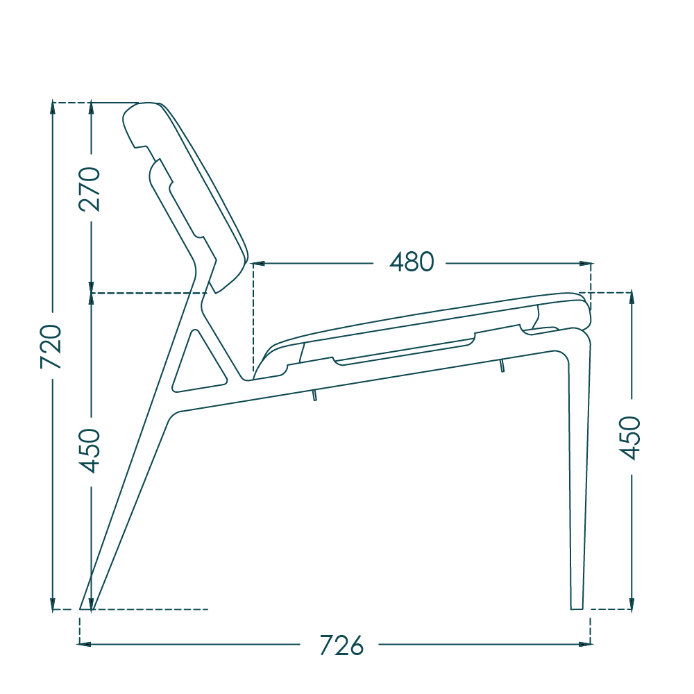 Asan Chair - drawing 2