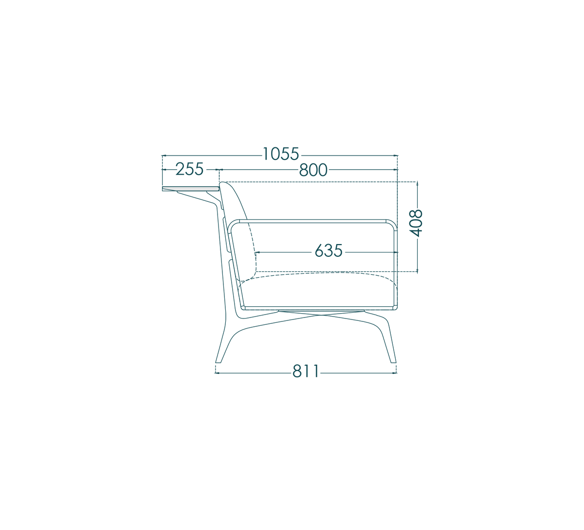 Asan Sofa 3-Seater - drawing 2