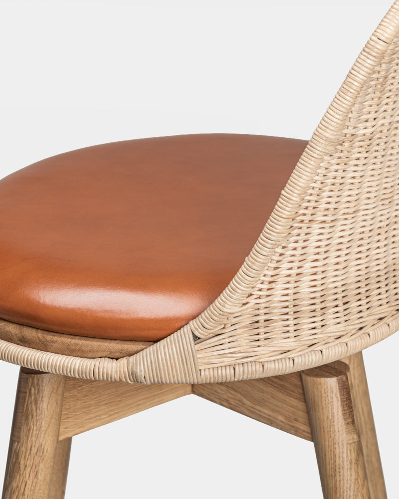 Rattan Swivel Bar Stool